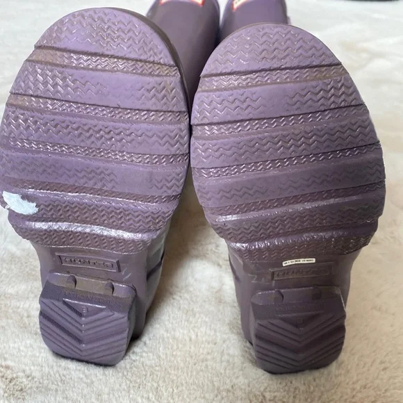 Hunter Glossy Plum Rain Boot 5 - Picture 7 of 11
